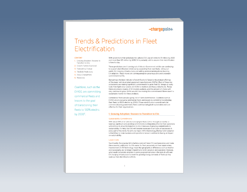 Explore the Trends and Predictions for Electric Vehicle Fleets